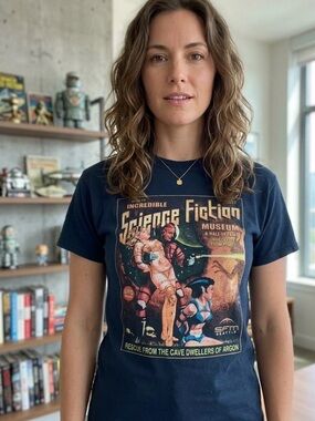 Vintage Black Science Fiction Graphic Tee